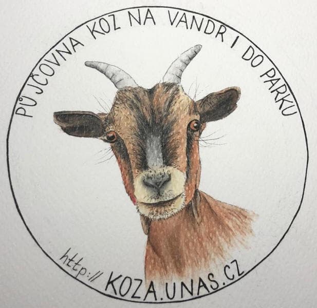 Samolepka s kozou